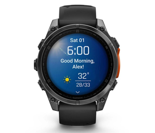 Garmin fenix 8 AMOLED 47mm szary z czarnym paskiem - 1277067 - zdjęcie 6